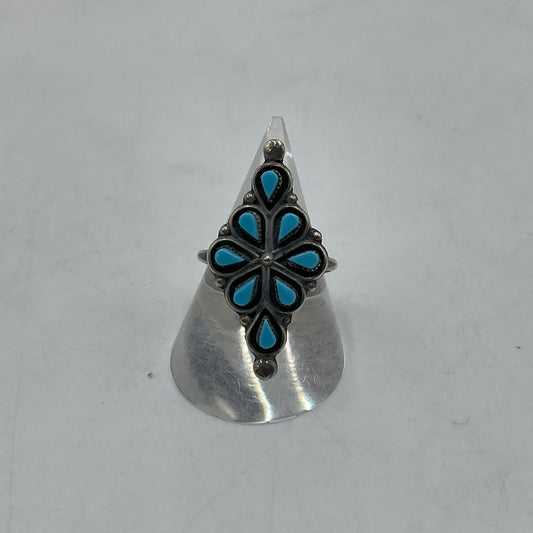 【中古品】【メンズ】 ZUNI ズニ TURQUOISE RING ターコイズ リング アクセサリー 指輪 インディアンジュエリー 191-251207-ts-02-tei カラー：シルバー 万代Net店