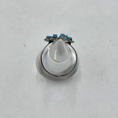 【中古品】【メンズ】 ZUNI ズニ TURQUOISE RING ターコイズ リング アクセサリー 指輪 インディアンジュエリー 191-251207-ts-02-tei カラー：シルバー 万代Net店