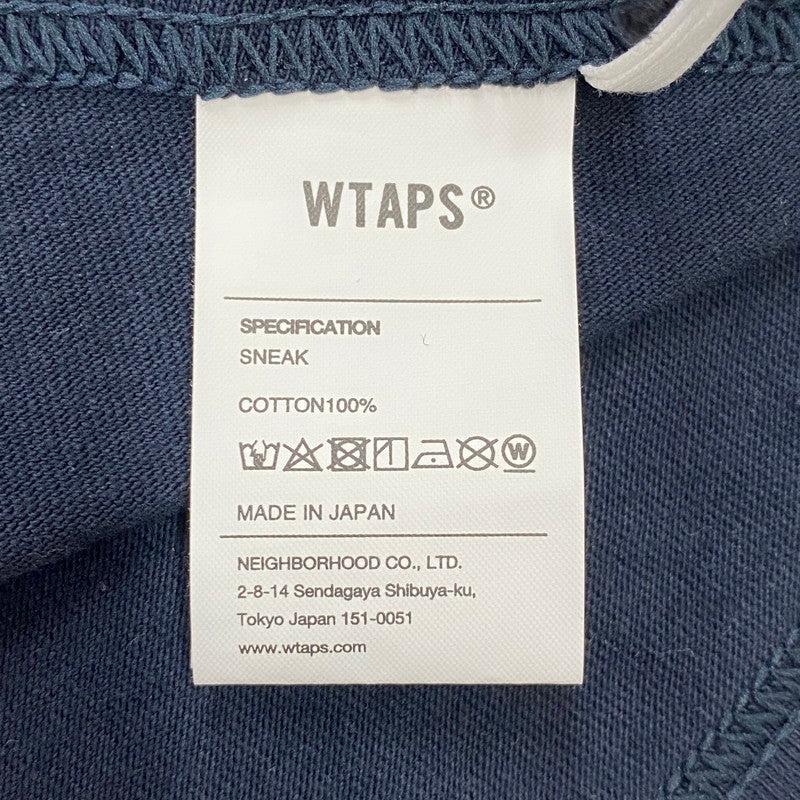 【中古品】【メンズ】 WTAPS ダブルタップス 25SS TSSC COTTON S/S TEE 251ATDT-STM04 コットン ショートスリーブ Tシャツ トップス 半袖 142-250906-ts-17-tei サイズ：03 カラー：ネイビー 万代Net店