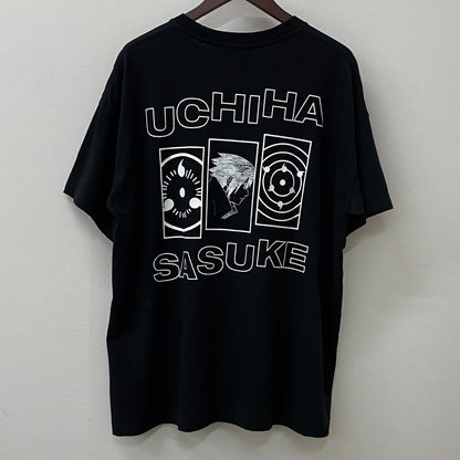 【中古品】【メンズ】 LIBERE リベーレ × NARUTO ナルト 別注 コラボ SASUKE S/S TEE サスケ ショートスリーブ Tシャツ トップス 半袖 147-250906-ts-18-tei サイズ：1 カラー：ブラック 万代Net店