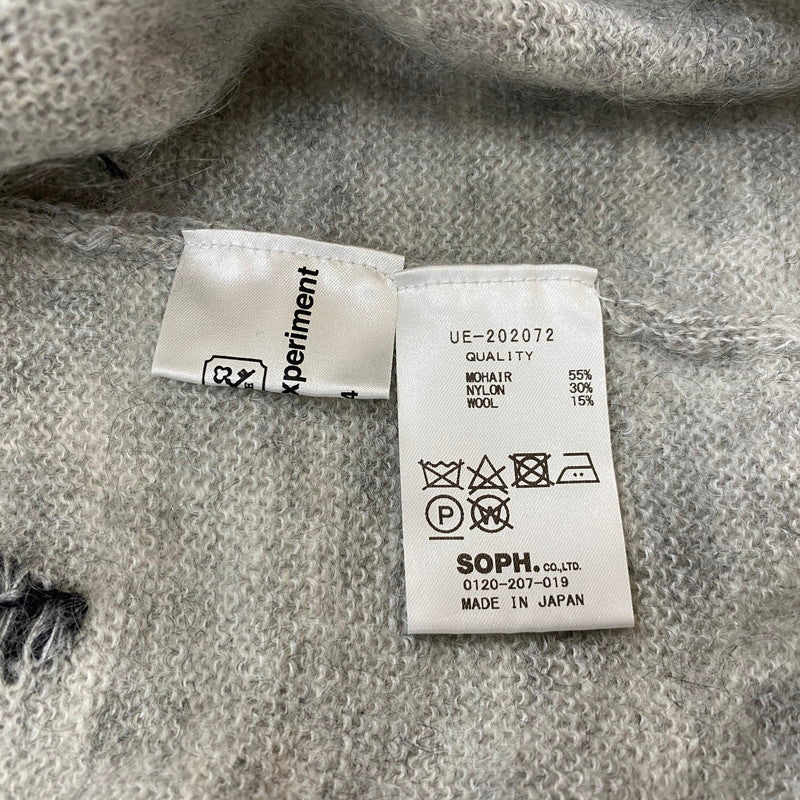 【中古品】【メンズ】 uniform experiment ユニフォームエクスペリメント 20AW ARGYLE MOHAIR CREWNECK KINT UE-202072 アーガイル モヘア クルーネック ニット トップス セーター 140-250906-ts-08-tei サイズ：4 カラー：マルチ 万代Net店