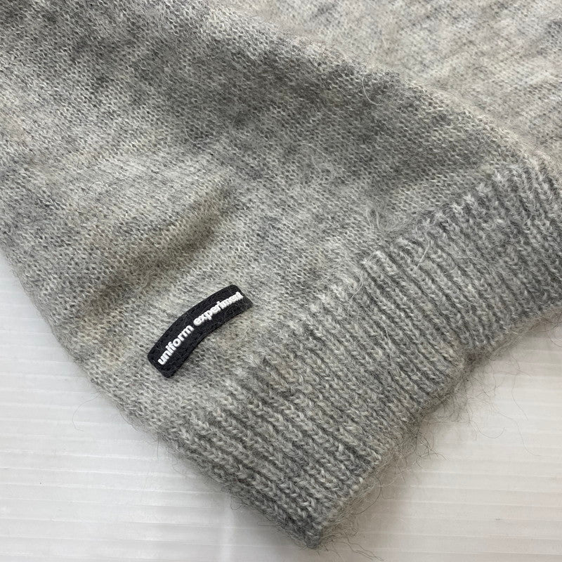 【中古品】【メンズ】 uniform experiment ユニフォームエクスペリメント 20AW ARGYLE MOHAIR CREWNECK KINT UE-202072 アーガイル モヘア クルーネック ニット トップス セーター 140-250906-ts-08-tei サイズ：4 カラー：マルチ 万代Net店