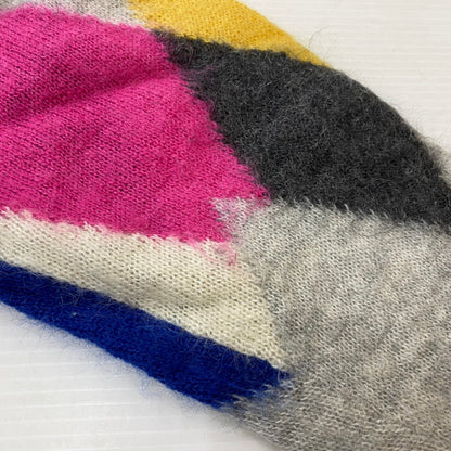 【中古品】【メンズ】 uniform experiment ユニフォームエクスペリメント 20AW ARGYLE MOHAIR CREWNECK KINT UE-202072 アーガイル モヘア クルーネック ニット トップス セーター 140-250906-ts-08-tei サイズ：4 カラー：マルチ 万代Net店