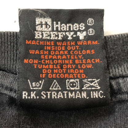 【現状渡し品】【メンズ】 HARLEY DAVIDSON ハーレーダビッドソン 90’s S/S PRINT TEE 90年代 ショートスリーブ プリント Tシャツ 半袖 トップス HANESボディ USA製 145-250908-KS-17-tei サイズ：L カラー：ブラック 万代Net店