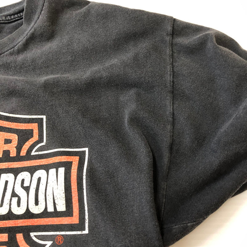 【現状渡し品】【メンズ】 HARLEY DAVIDSON ハーレーダビッドソン 90’s S/S PRINT TEE 90年代 ショートスリーブ プリント Tシャツ 半袖 トップス HANESボディ USA製 145-250908-KS-17-tei サイズ：L カラー：ブラック 万代Net店