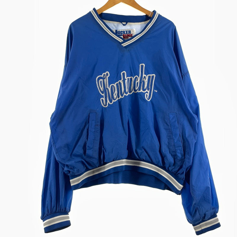 【中古品】【メンズ】 LOCKER LINE ロッカー ライン KENTUCKY NYLON GAME PULLOVER SHIRT ケンタッキー ナイロン ゲーム プルオーバー シャツ 長袖 トップス 145-260805-sa-09-tei サイズ：XL カラー：ブルー 万代Net店