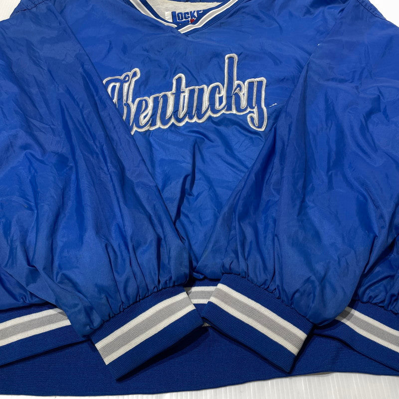 【中古品】【メンズ】 LOCKER LINE ロッカー ライン KENTUCKY NYLON GAME PULLOVER SHIRT ケンタッキー ナイロン ゲーム プルオーバー シャツ 長袖 トップス 145-260805-sa-09-tei サイズ：XL カラー：ブルー 万代Net店