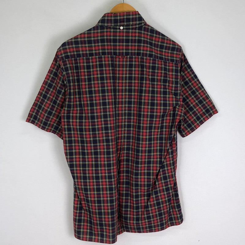 【中古品】【メンズ】 A BATHING APE アベイシングエイプ 90’s CHECK BD S/S SHIRT 90年代 チェック ボタンダウン ショートスリーブ シャツ トップス 半袖 142-251127-ts-05-tei サイズ：M カラー：レッド 万代Net店
