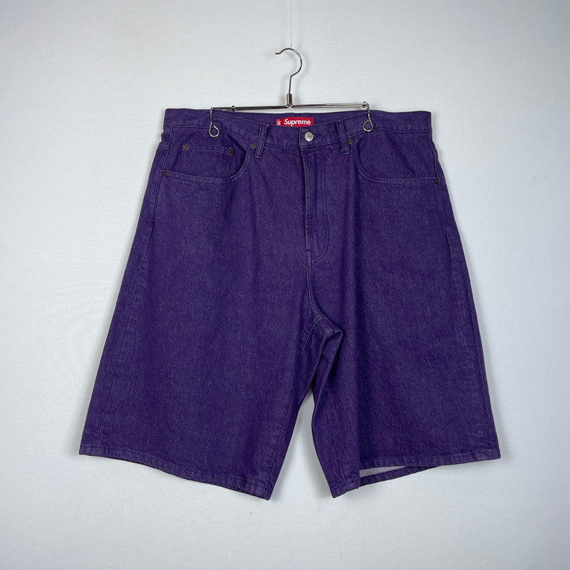 【中古品】【メンズ】 Supreme シュプリーム 25SS DENIM BAGGY SHORT PANT デニム バギー ショートパンツ ボトムス ハーフパンツ ジーンズ 149-251225-ko-11-tei サイズ：38 カラー：パープル 万代Net店