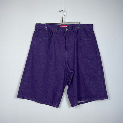【中古品】【メンズ】 Supreme シュプリーム 25SS DENIM BAGGY SHORT PANT デニム バギー ショートパンツ ボトムス ハーフパンツ ジーンズ 149-251225-ko-11-tei サイズ：38 カラー：パープル 万代Net店