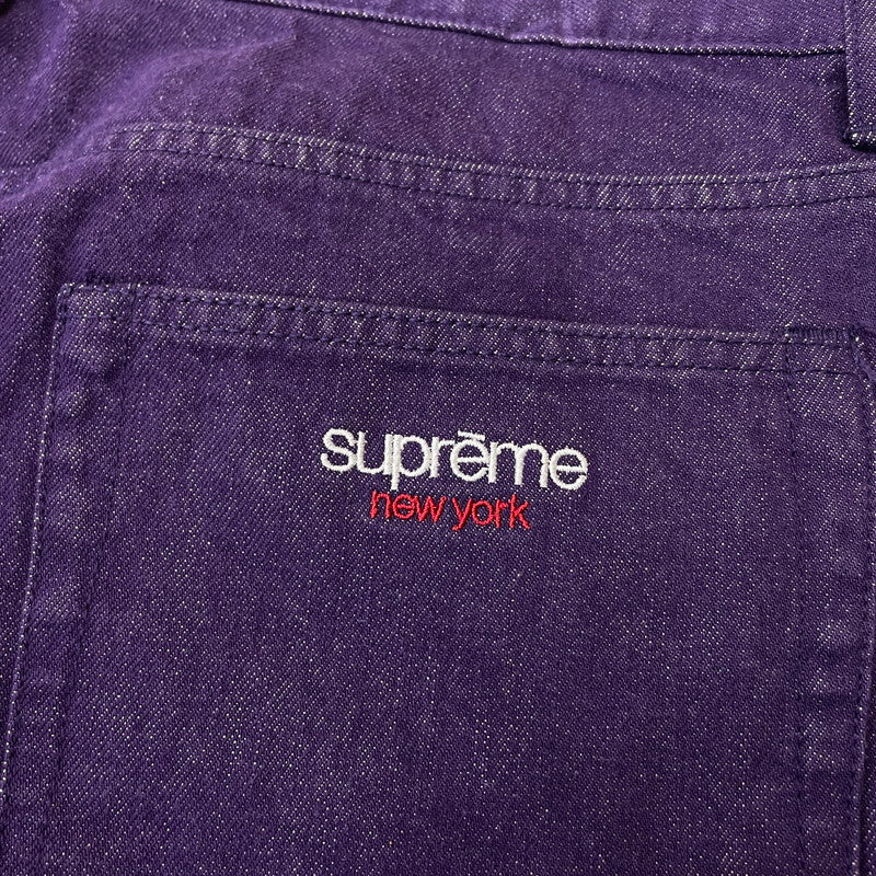 【中古品】【メンズ】 Supreme シュプリーム 25SS DENIM BAGGY SHORT PANT デニム バギー ショートパンツ ボトムス ハーフパンツ ジーンズ 149-251225-ko-11-tei サイズ：38 カラー：パープル 万代Net店