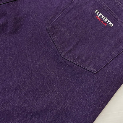 【中古品】【メンズ】 Supreme シュプリーム 25SS DENIM BAGGY SHORT PANT デニム バギー ショートパンツ ボトムス ハーフパンツ ジーンズ 149-251225-ko-11-tei サイズ：38 カラー：パープル 万代Net店