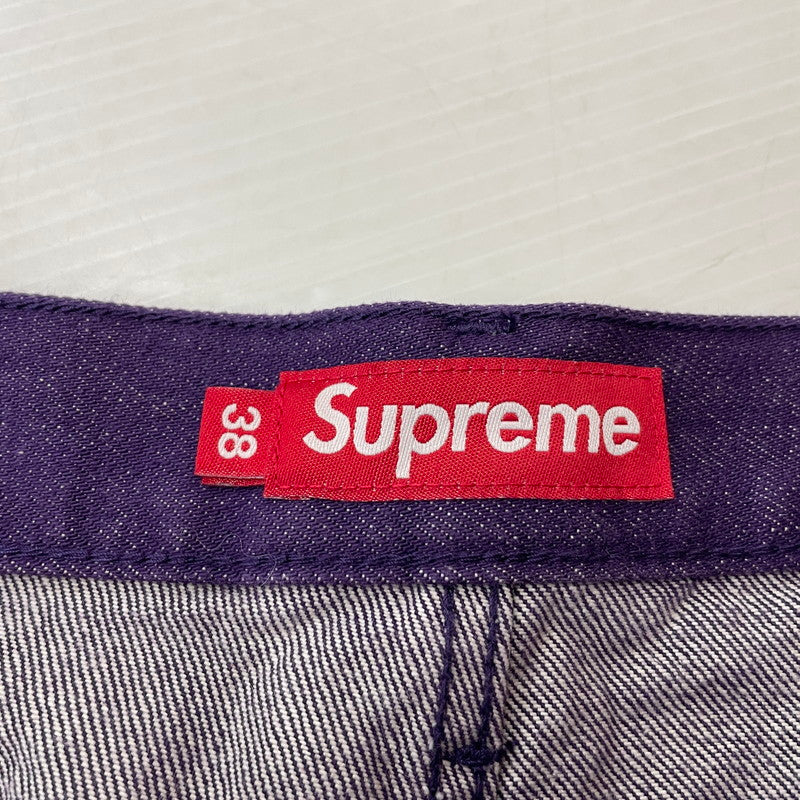 【中古品】【メンズ】 Supreme シュプリーム 25SS DENIM BAGGY SHORT PANT デニム バギー ショートパンツ ボトムス ハーフパンツ ジーンズ 149-251225-ko-11-tei サイズ：38 カラー：パープル 万代Net店