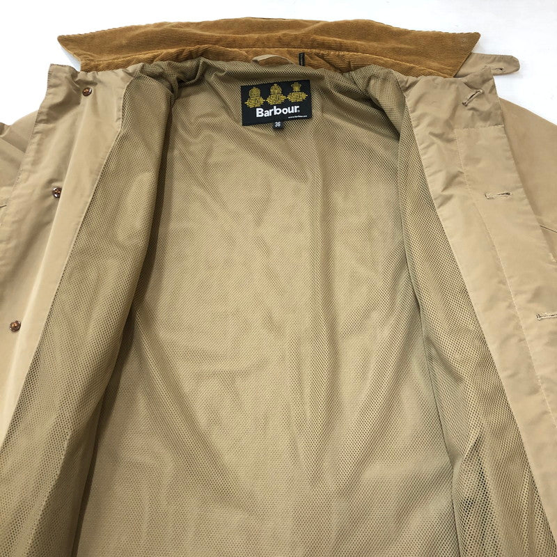 【中古品】【メンズ】 Barbour バーブァー SINGLE BREASTED COAT 19001113 シングル ブレスト コート ライトアウター 144-250910-KS-10-tei サイズ：36 カラー：ベージュ 万代Net店