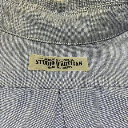 【中古品】【メンズ】 Studio D'ARTISAN ステュディオ・ダ・ルチザン BUTTON DAWN S/S SHIRT ボタンダウン ショートスリーブシャツ 半袖 トップス 145-260716-ko-07-tei サイズ：不明 カラー：インディゴ 万代Net店