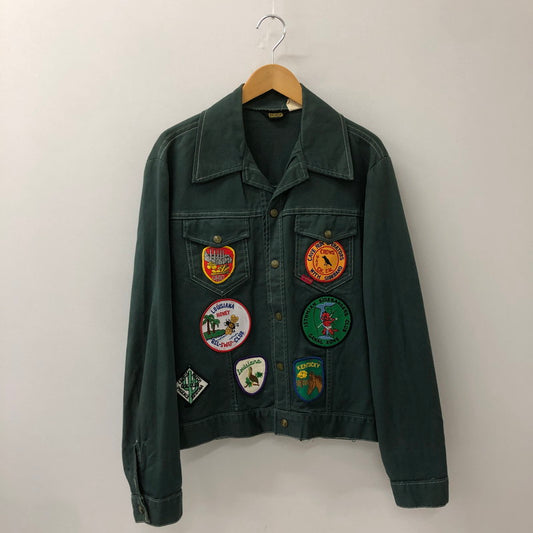 【中古品】【メンズ】 BIG SMITH ビッグスミス 70's WAPPEN CUSTOM DENIM JACKET 70年代 ワッペンカスタム デニムジャケット ライトアウター ヴィンテージ 145-250909-nm-11-tei サイズ：表記40 カラー：オリーブグリーン 万代Net店