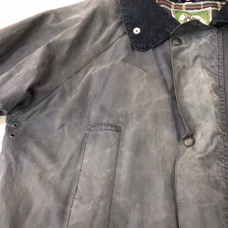 【現状渡し品】【メンズ】 OXFORD BLUE オックスフォード WAX COTTON JACKET ワックス コットン ジャケット アウター オイルドジャケット 英国製 145-250909-nm-16-tei サイズ：不明 カラー：ネイビー/グレー系 万代Net店