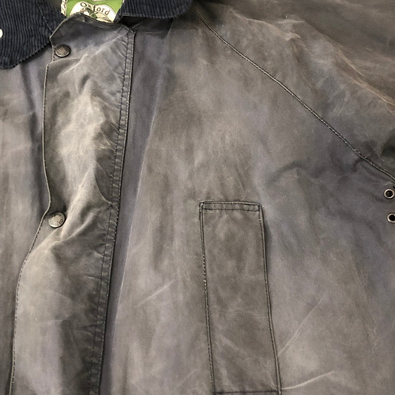 【現状渡し品】【メンズ】 OXFORD BLUE オックスフォード WAX COTTON JACKET ワックス コットン ジャケット アウター オイルドジャケット 英国製 145-250909-nm-16-tei サイズ：不明 カラー：ネイビー/グレー系 万代Net店