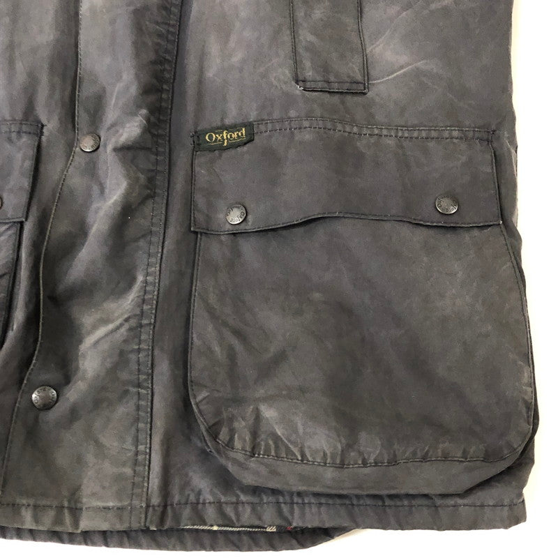 【現状渡し品】【メンズ】 OXFORD BLUE オックスフォード WAX COTTON JACKET ワックス コットン ジャケット アウター オイルドジャケット 英国製 145-250909-nm-16-tei サイズ：不明 カラー：ネイビー/グレー系 万代Net店