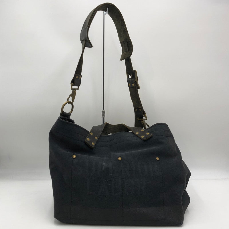 【現状渡し品】【メンズ】 THE SUPERIOR LABOR シュペリオールレイバー 2WAY BAG ツーウェイ バッグ カバン トートバッグ ショルダーバッグ 188-250920-ts-02-tei カラー：ブラック 万代Net店