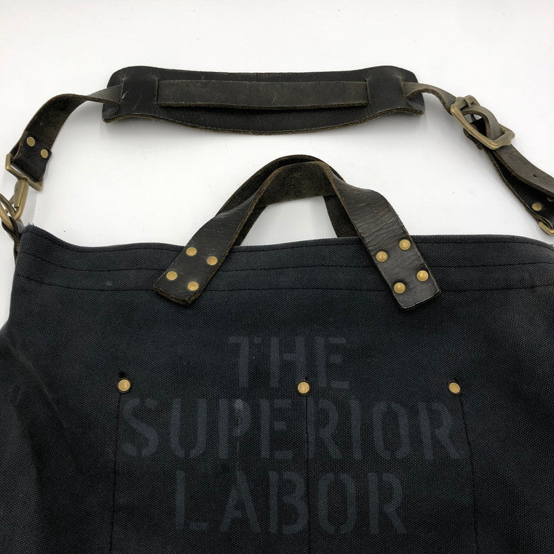 【現状渡し品】【メンズ】 THE SUPERIOR LABOR シュペリオールレイバー 2WAY BAG ツーウェイ バッグ カバン トートバッグ ショルダーバッグ 188-250920-ts-02-tei カラー：ブラック 万代Net店