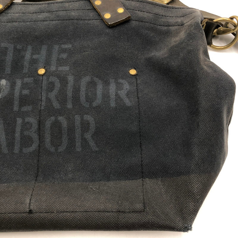 【現状渡し品】【メンズ】 THE SUPERIOR LABOR シュペリオールレイバー 2WAY BAG ツーウェイ バッグ カバン トートバッグ ショルダーバッグ 188-250920-ts-02-tei カラー：ブラック 万代Net店