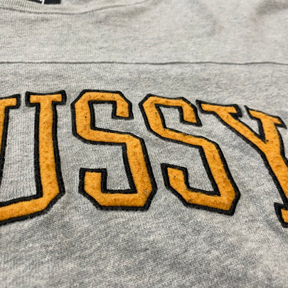 【中古品】【メンズ】 STUSSY ステューシー LOGO L/S TEE ロゴ ロングスリーブ Tシャツ トップス 長袖 142-260124-ko-23-tei サイズ：L カラー：グレー 万代Net店