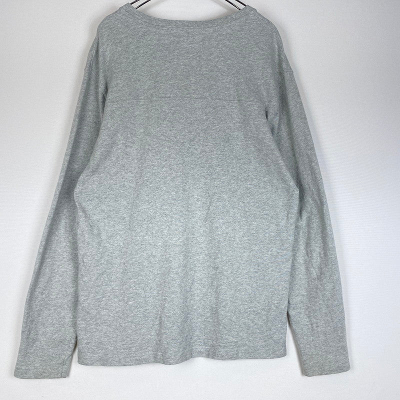【中古品】【メンズ】 STUSSY ステューシー LOGO L/S TEE ロゴ ロングスリーブ Tシャツ トップス 長袖 142-260124-ko-23-tei サイズ：L カラー：グレー 万代Net店