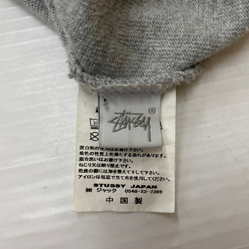 【中古品】【メンズ】 STUSSY ステューシー LOGO L/S TEE ロゴ ロングスリーブ Tシャツ トップス 長袖 142-260124-ko-23-tei サイズ：L カラー：グレー 万代Net店
