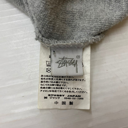 【中古品】【メンズ】 STUSSY ステューシー LOGO L/S TEE ロゴ ロングスリーブ Tシャツ トップス 長袖 142-260124-ko-23-tei サイズ：L カラー：グレー 万代Net店