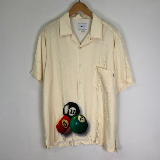 【中古品】【メンズ】 BILLIARD BALL S/S SHIRT ビリヤードボール ショートスリーブ シャツ トップス 半袖 142-251127-ts-04-fuzh サイズ：L カラー：アイボリー 万代Net店