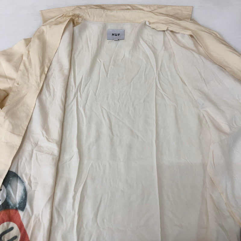 【中古品】【メンズ】 BILLIARD BALL S/S SHIRT ビリヤードボール ショートスリーブ シャツ トップス 半袖 142-251127-ts-04-fuzh サイズ：L カラー：アイボリー 万代Net店