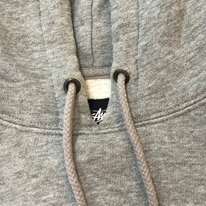 【中古品】【メンズ】 STUSSY ステューシー RIBBED LOGO HOODIE リブロゴ フーディー トップス プルオーバーパーカー 142-251016-ts-11-tei サイズ：L カラー：グレー 万代Net店