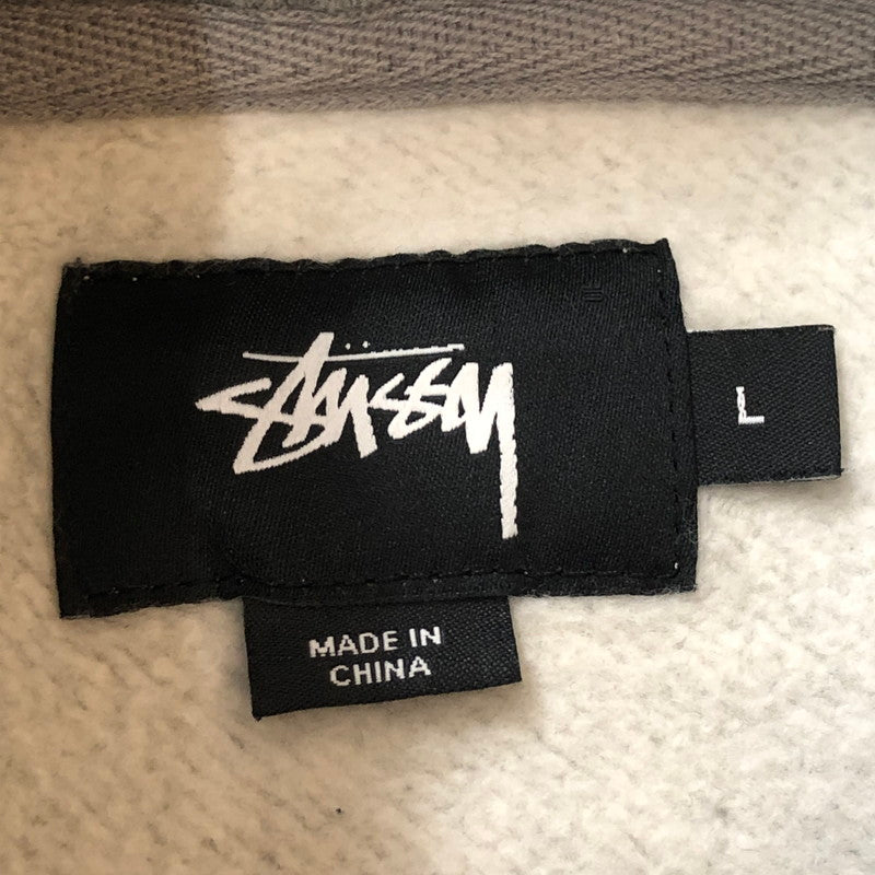 【中古品】【メンズ】 STUSSY ステューシー RIBBED LOGO HOODIE リブロゴ フーディー トップス プルオーバーパーカー 142-251016-ts-11-tei サイズ：L カラー：グレー 万代Net店