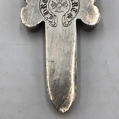 【中古品】【メンズ】 CHROME HEARTS クロムハーツ DAGGER LARGE with BALE ダガー ラージ ウィズ ベイル ペンダントトップ チャーム アクセサリー 190-251015-ks-05-tei カラー：シルバー 万代Net店