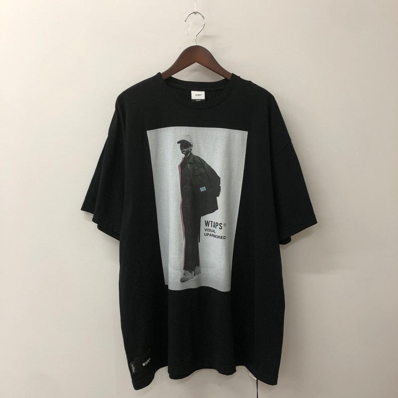 【中古品】【メンズ】 WTAPS ダブルタップス 25SS S/S COTTON TEE 251ATDT-STM01S ショートスリーブ コットン Tシャツ 半袖 トップス 142-250919-yo-03-tei サイズ：X04 カラー：ブラック 万代Net店