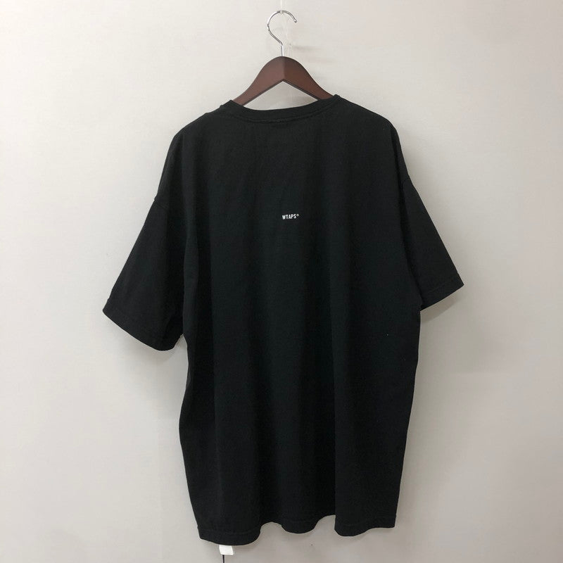 【中古品】【メンズ】 WTAPS ダブルタップス 25SS S/S COTTON TEE 251ATDT-STM01S ショートスリーブ コットン Tシャツ 半袖 トップス 142-250919-yo-03-tei サイズ：X04 カラー：ブラック 万代Net店