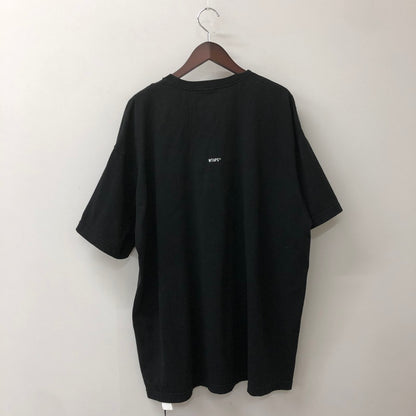 【中古品】【メンズ】 WTAPS ダブルタップス 25SS S/S COTTON TEE 251ATDT-STM01S ショートスリーブ コットン Tシャツ 半袖 トップス 142-250919-yo-03-tei サイズ：X04 カラー：ブラック 万代Net店