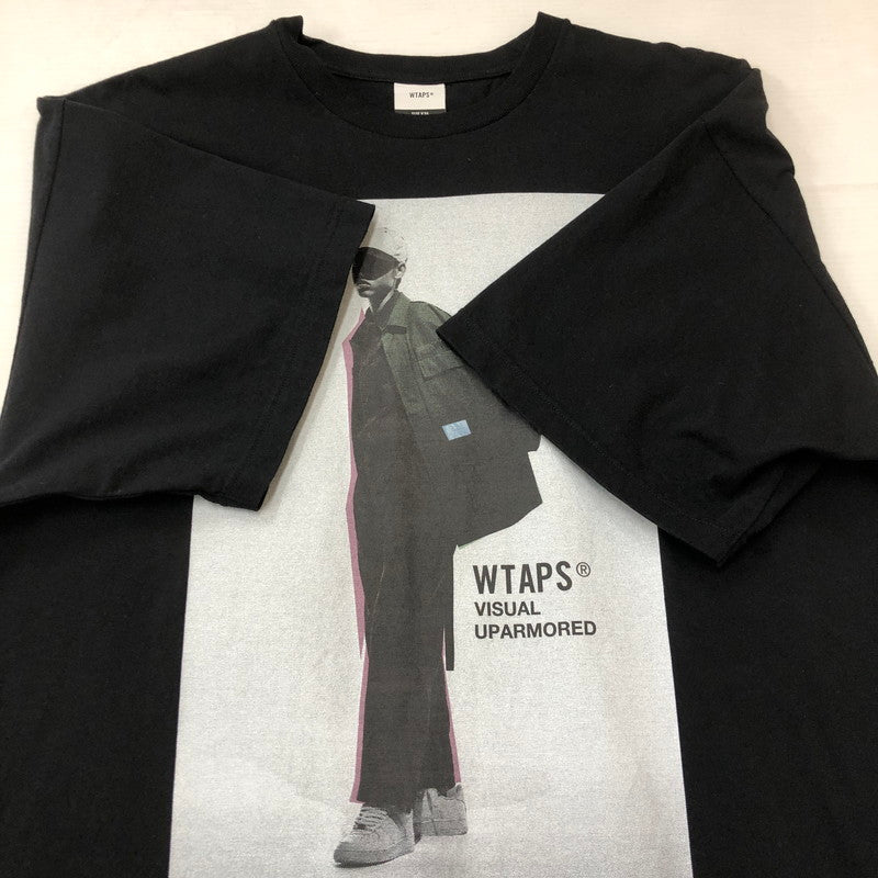 【中古品】【メンズ】 WTAPS ダブルタップス 25SS S/S COTTON TEE 251ATDT-STM01S ショートスリーブ コットン Tシャツ 半袖 トップス 142-250919-yo-03-tei サイズ：X04 カラー：ブラック 万代Net店