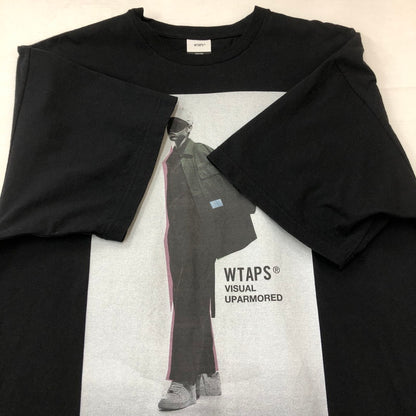 【中古品】【メンズ】 WTAPS ダブルタップス 25SS S/S COTTON TEE 251ATDT-STM01S ショートスリーブ コットン Tシャツ 半袖 トップス 142-250919-yo-03-tei サイズ：X04 カラー：ブラック 万代Net店