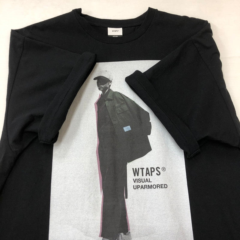 【中古品】【メンズ】 WTAPS ダブルタップス 25SS S/S COTTON TEE 251ATDT-STM01S ショートスリーブ コットン Tシャツ 半袖 トップス 142-250919-yo-03-tei サイズ：X04 カラー：ブラック 万代Net店