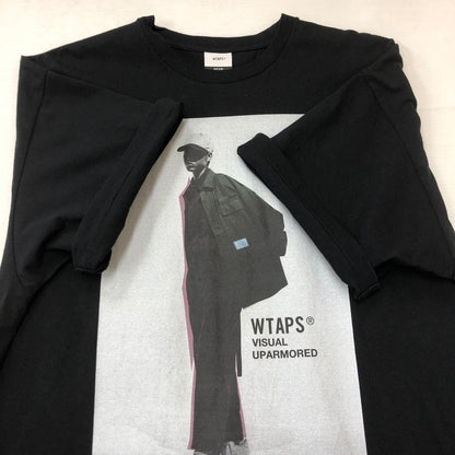 【中古品】【メンズ】 WTAPS ダブルタップス 25SS S/S COTTON TEE 251ATDT-STM01S ショートスリーブ コットン Tシャツ 半袖 トップス 142-250919-yo-03-tei サイズ：X04 カラー：ブラック 万代Net店
