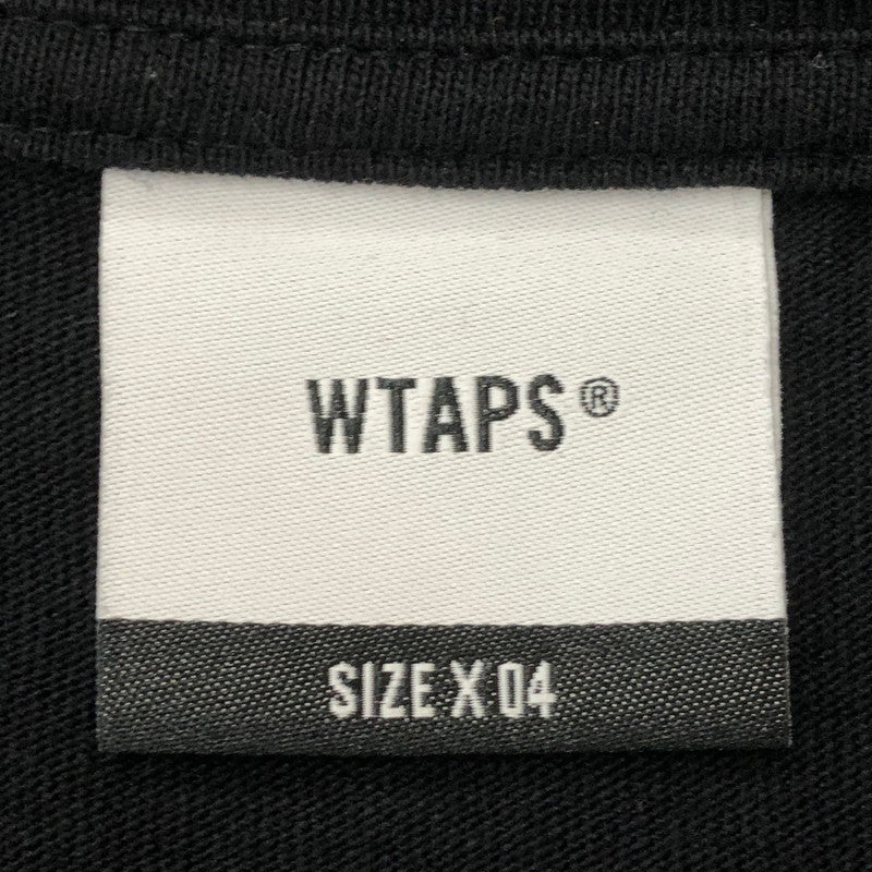 【中古品】【メンズ】 WTAPS ダブルタップス 25SS S/S COTTON TEE 251ATDT-STM01S ショートスリーブ コットン Tシャツ 半袖 トップス 142-250919-yo-03-tei サイズ：X04 カラー：ブラック 万代Net店