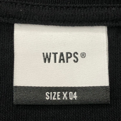 【中古品】【メンズ】 WTAPS ダブルタップス 25SS S/S COTTON TEE 251ATDT-STM01S ショートスリーブ コットン Tシャツ 半袖 トップス 142-250919-yo-03-tei サイズ：X04 カラー：ブラック 万代Net店