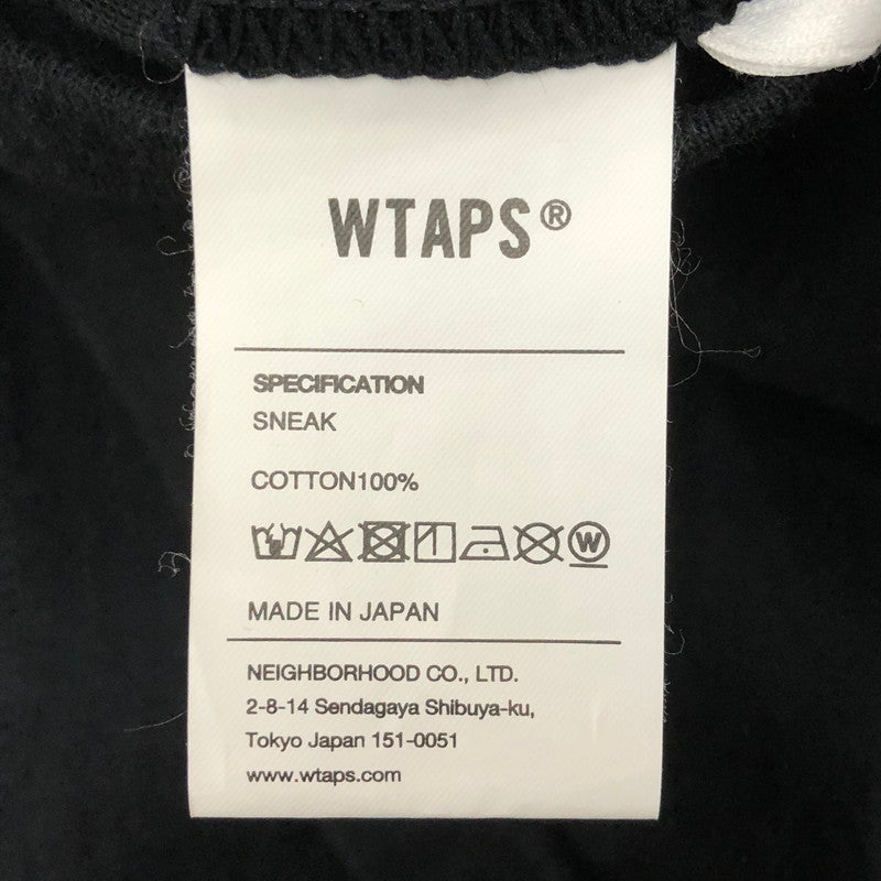 【中古品】【メンズ】 WTAPS ダブルタップス 25SS S/S COTTON TEE 251ATDT-STM01S ショートスリーブ コットン Tシャツ 半袖 トップス 142-250919-yo-03-tei サイズ：X04 カラー：ブラック 万代Net店