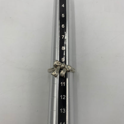 【中古品】【レディース】 TIFFANY&Co. ティファニー リボン モチーフ 925 リング 指輪 ジュエリー 182-251119-ks-05-tei カラー：シルバー 10号 万代Net店