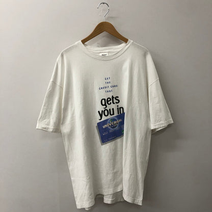【中古品】【メンズ】 STEDMAN ステッドマン 90's UNIVERSAL STUDIOS CREDIT CARD TEE 90年代 ユニバーサルスタジオ クレジットカード Tシャツ 半袖 トップス HANESボディ 145-250917-KS-12-fuz サイズ：XL カラー：ホワイト 万代Net店