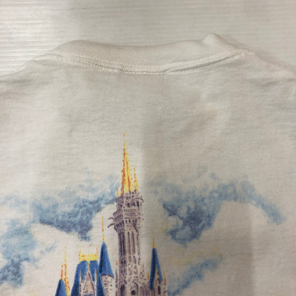 【中古品】【メンズ】 MICKEY INC ミッキー インク 90's 25th ANNIVERSARY CAKE CINDERELLA CASTLE TEE アニバーサリー ケーキ シンデレラ城 Tシャツ DISNEY 145-250917-KS-13-fuz サイズ：表記無し カラー：ホワイト 万代Net店