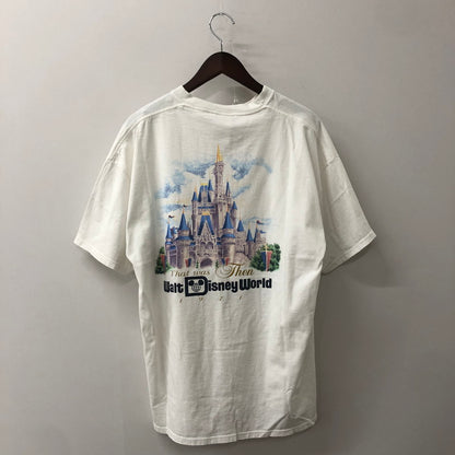 【中古品】【メンズ】 MICKEY INC ミッキー インク 90's 25th ANNIVERSARY CAKE CINDERELLA CASTLE TEE アニバーサリー ケーキ シンデレラ城 Tシャツ DISNEY 145-250917-KS-13-fuz サイズ：表記無し カラー：ホワイト 万代Net店