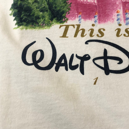 【中古品】【メンズ】 MICKEY INC ミッキー インク 90's 25th ANNIVERSARY CAKE CINDERELLA CASTLE TEE アニバーサリー ケーキ シンデレラ城 Tシャツ DISNEY 145-250917-KS-13-fuz サイズ：表記無し カラー：ホワイト 万代Net店